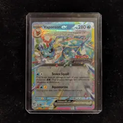 Pokemon Vaporeon ex 023/131 Scarlet & Violet Prismatic Evolutions Holo Rare - Image 1