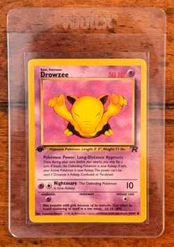 1999 Pokemon Drowsee 1st Edition Team Rocket 54/82 - LP - Image 1