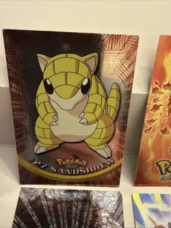 2000 Pokemon TCG Vintage Lot Holo Charmander Sandshrew, Golem, Voltorb - Creases - Image 4