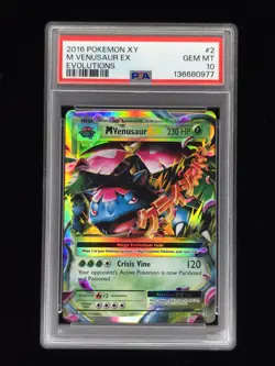 M Venusaur EX 2/108 Pokemon Evolutions PSA 10 🔥 - Image 1