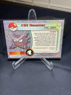 Haunter #93 Non-Foil Topps TV Animation Series 2 Blue Logo Pokemon 2000 - Image 2