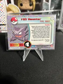 Topps Pokemon Haunter 93 2000 TV Animation Series 2 Foil Blue Logo - Image 2