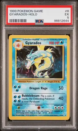 Pokemon - Gyarados - 6/102 - PSA 5 - Base Set - - Image 1