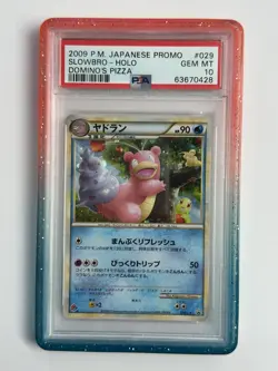 2009 POKEMON JAPANESE PROMO DOMINO'S PIZZA SLOWBRO PSA 10 - Image 1