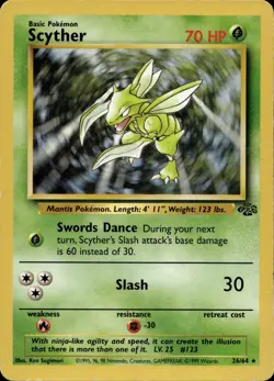 Scyther 26/64 Rare Jungle Multi Item Discount HP - Image 1