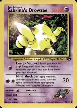 Sabrina's Drowzee 95/132 Common Gym Challenge Multi Item Discount LP - Image 1