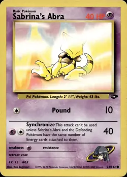 Sabrina's Abra 93/132 Common Gym Challenge Multi Item Discount MP - Image 1
