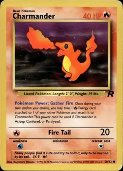 Charmander 50/82 Common Team Rocket Multi Item Discount MP - Image 1