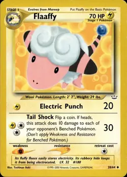 Flaaffy 28/64 Uncommon Neo Revelation Multi Item Discount LP - Image 1