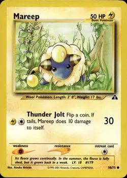 Mareep 58/75 Common Neo Discovery Multi Item Discount LP - Image 1