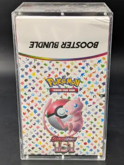 Pokemon 151 SV3.5 Booster Bundle Display Factory Sealed Case W/Acrylic Case - Image 1