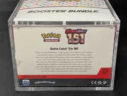 Pokemon 151 SV3.5 Booster Bundle Display Factory Sealed Case W/Acrylic Case - Image 3