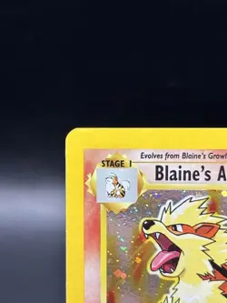 Blaine's Arcanine 1/132 Pokemon Gym Challenge Holo LP/NM Condition A - Image 2