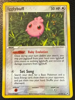 2004 POKEMON TCG IGGLYPUFF EX HIDDEN LEGENDS HOLO 37/101 VLP - Image 1