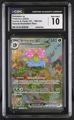 Venusaur EX *CGC 10* Special Illustration Rare *Scarlet & Violet 151* #198 - Image 1