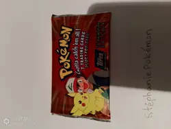 Pokemon Topps TV Animation Edition RED LOGO 1999 Booster Pack Factory Sealed - Image 3