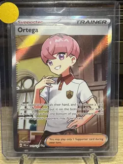 Pokemon TCG Prismatic Evolutions Trainer Ortega 141/131 Ultra Rare Holo NM/Mint - Image 1