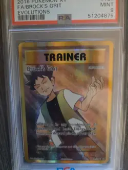 Brock's Grit 2016 Pokemon XY #107 EVOLUTIONS PSA MINT 9 - Image 2