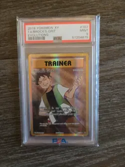 Brock's Grit 2016 Pokemon XY #107 EVOLUTIONS PSA MINT 9 - Image 3