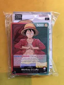 One Piece Demo Deck (2022) - Monkey D. Luffy Pre-Errata w Sealed Promo Pack - Image 1