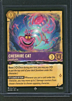 Cheshire Cat Inexplicable 60/204 Whispers in the Well Lorcana Disney - Image 1