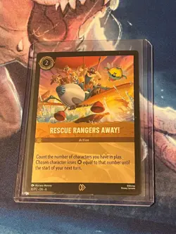 Disney Lorcana - Rescue Rangers Away! 10/P2 FOIL League Promo Azurite Sea - Image 1