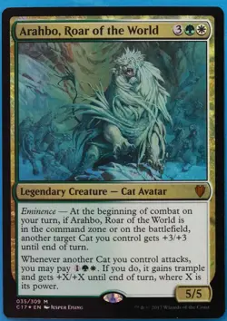Arahbo, Roar of the World FOIL Commander 2017 NM CARD (510609) ABUGames - Image 1