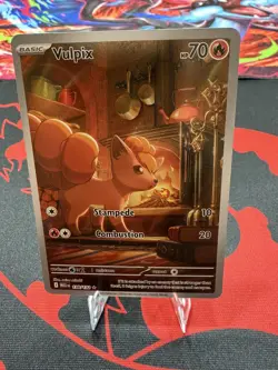 Vulpix IR 138/132 Mega Evolution Pokemon Card Illustration Rare Holo - Image 1