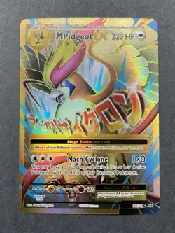 Mega Pidgeot EX 220 HP Pokemon Card Mach Cyclone Attack 105/108 - Image 1