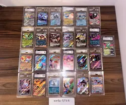 Lot of 25 Graded Pokemon Cards | TAG, CGC, AGS | Mostly 10s | JP & Eng. EX/AR - Image 1