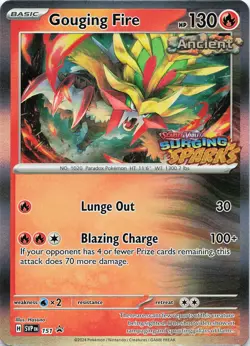 Pokemon Gouging Fire - Holo SV: Scarlet & Violet Promo Cards #151 NM - Image 3