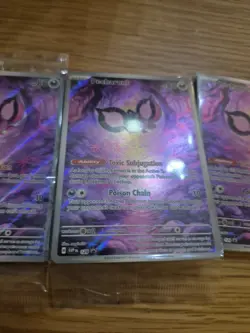3 SEALED Pokemon Center Exclusive SVP #129 Pecharunt ETB Promo Pokemon TCG Card - Image 3