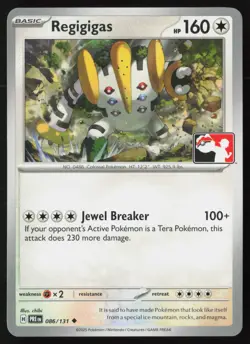 Pokemon Regigigas - 086/131 Prize Pack Series Cards Non-Holo Pack Fresh - NM - Image 1