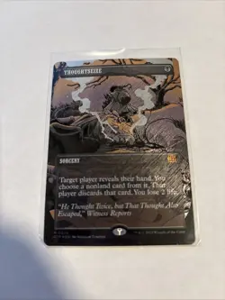 Thoughtseize (Textured Foil) Outlaws of Thunder Junction: Breaking News MTG NM - Image 1