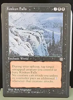 Mtg 🔥 Koskun Falls 🔥 Homelands Set MT/NM 🌟RARE🌟 Regular Magic The Gathering - Image 1