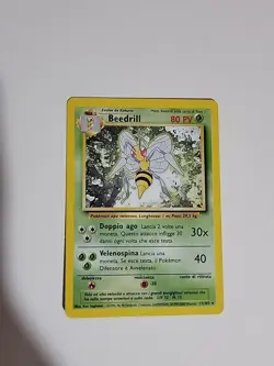 1999 Pokemon Base Set Beedrill 17/102 Italian Rare WOTC - Image 1