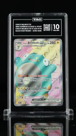 2025 POKEMON SVP EN-SV BLACK STAR PROMO #194 IONO'S BELLIBOLT EX TAG 10 - Image 1