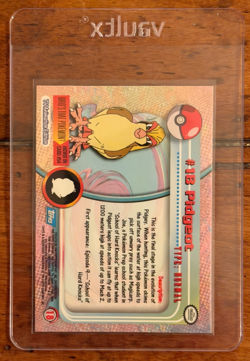 1999 Topps Pokemon Pigeot #18 TV Animation Edition Blue Logo - NM - Image 2