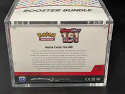 Pokemon 151 SV3.5 Booster Bundle Display Factory Sealed Case W/Acrylic Case - Image 3