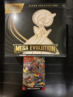 Pokemon LOT Mega Evolutions ETB And Booster Bundle - Image 1