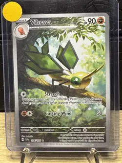Pokemon TCG Surging Sparks Vibrava 206/191 Illustration Rare NM Full Art - Image 1