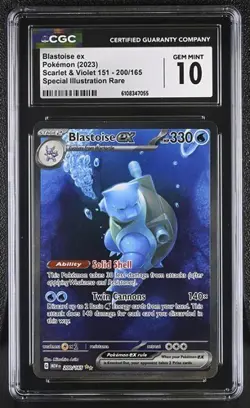 Blastoise EX *CGC 10* Special Illustration Rare *Scarlet & Violet 151* #200 - Image 1