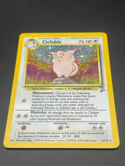 ⭐ Pokemon Clefable Holo 5/130 - Base Set 2 - English - Image 4