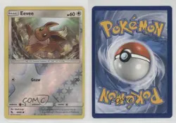 Eevee Reverse Foil Pokemon Sun & Moon Hidden Fates #49 - Image 3