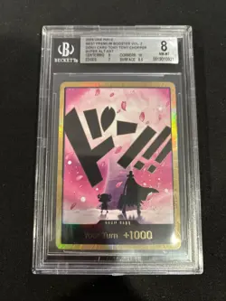 One Piece Best Premium Booster Vol 2 Tony Tony Chopper Don!! Gold BGS 8 - Image 1