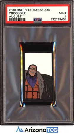 One Piece 2010 Crocodile August One Piece Hanafuda PSA 9 - Image 1