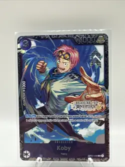 Koby OP02-098 EN ONE PIECE TCG Treasure Cup Top Player *Whitening* see pics ! - Image 1
