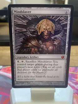 Wizards Mindslaver Scars of Mirrodin Rare Legendary Artifact Card - Image 1