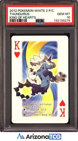 Pokemon 2012 Thundurus Therian Forme Pokemon White 2 Playing Card PSA 10 - Image 1