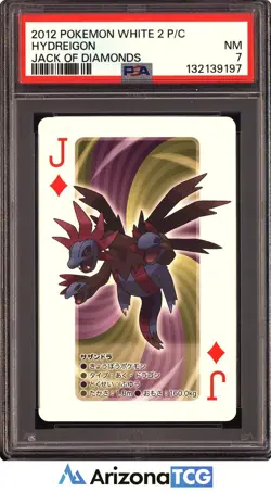 Pokemon 2012 Hydreigon Jack Of Diamonds Black 2 Playing Card Japanese PSA 7 - Image 1